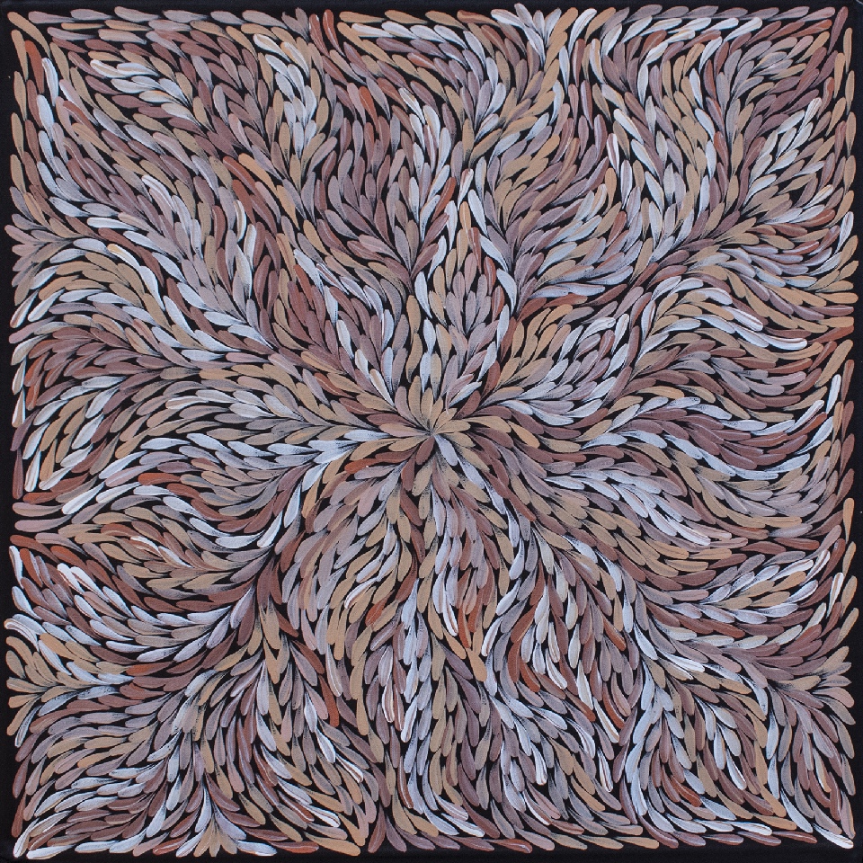 Bush Yam Leaves - RPEJ0060 by Rosemary Petyarre