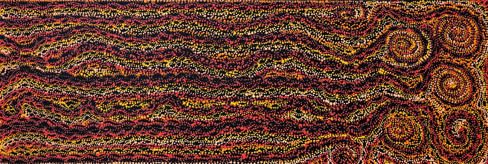 Ngapa Jukurrpa (Water Dreaming) - Pirlinyarnu - SNRWU2746/17 by Sabrina Nangala Robertson