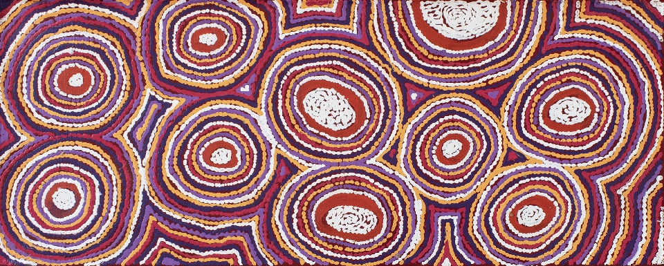 Mina Mina Jukurrpa (Mina Mina Dreaming) - SSIWU22/25ny by Sarah Napaljarri Simms