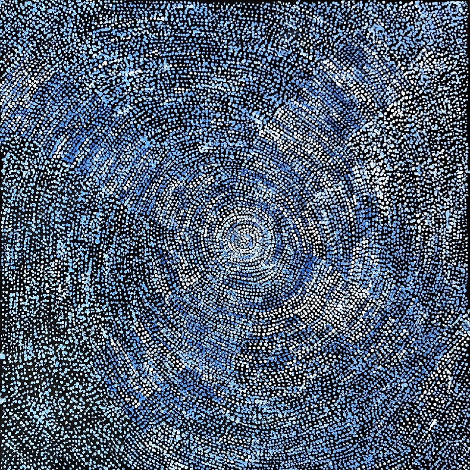 Ngapa Jukurrpa 
(Water Dreaming) - Puyurru - SLEWU506/24 by Sarah Napurrurla Leo