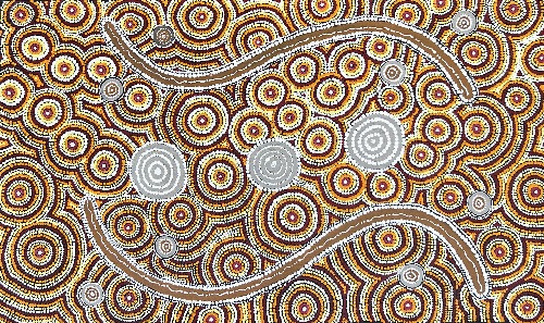 Marlu Jukurrpa (Red Kangaroo Dreaming) Yarnardilyi & Jurnti - SNKWU7697/22