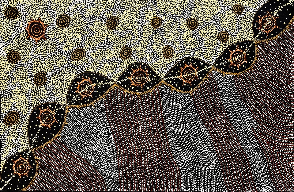 Napaljarri-warnu Jukurrpa (seven Sisters Dreaming) - SHWWU165/21 by Shanna Napanangka Williams