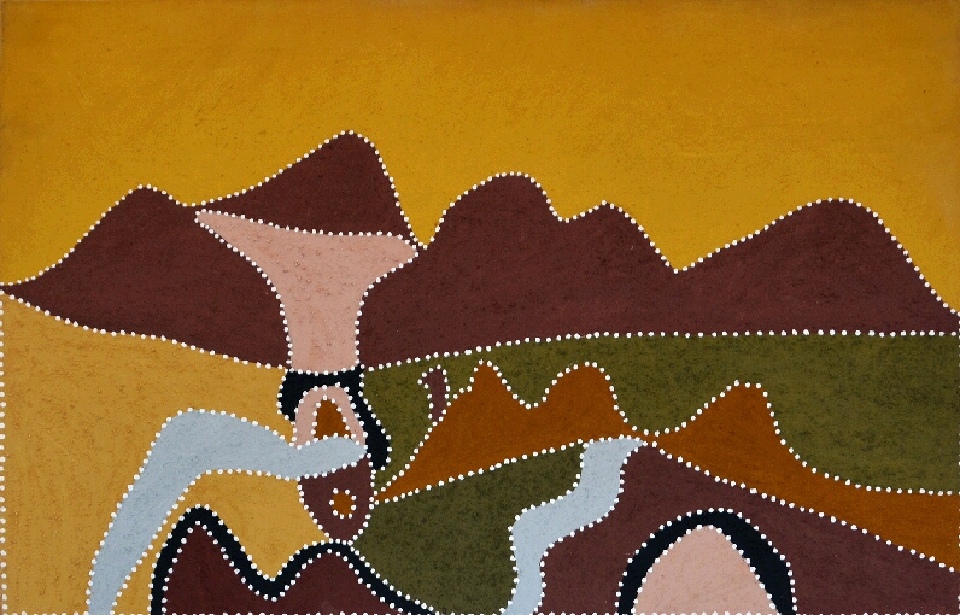 Kooramooliny (Waterhole) - N-2420-SP by Shirley Purdie