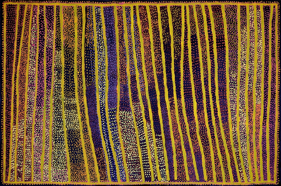 Ngapa Jukurrpa - SJRHF34/08 by Shorty Jangala Robertson