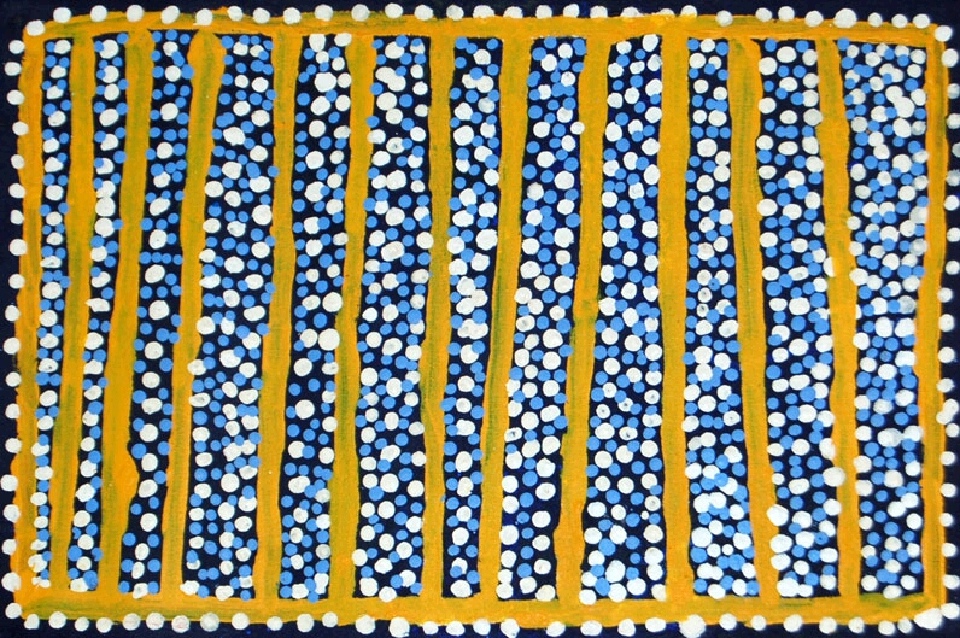 Ngapa Jukurrpa (Water Dreaming) - Puyurru - SJRWU2937/10 by Shorty Jangala Robertson