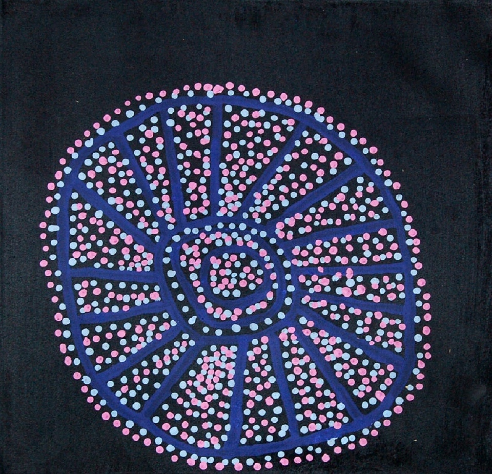 Ngapa Jukurrpa (Water Dreaming) - Puyurru - SJRWU3066/10 by Shorty Jangala Robertson