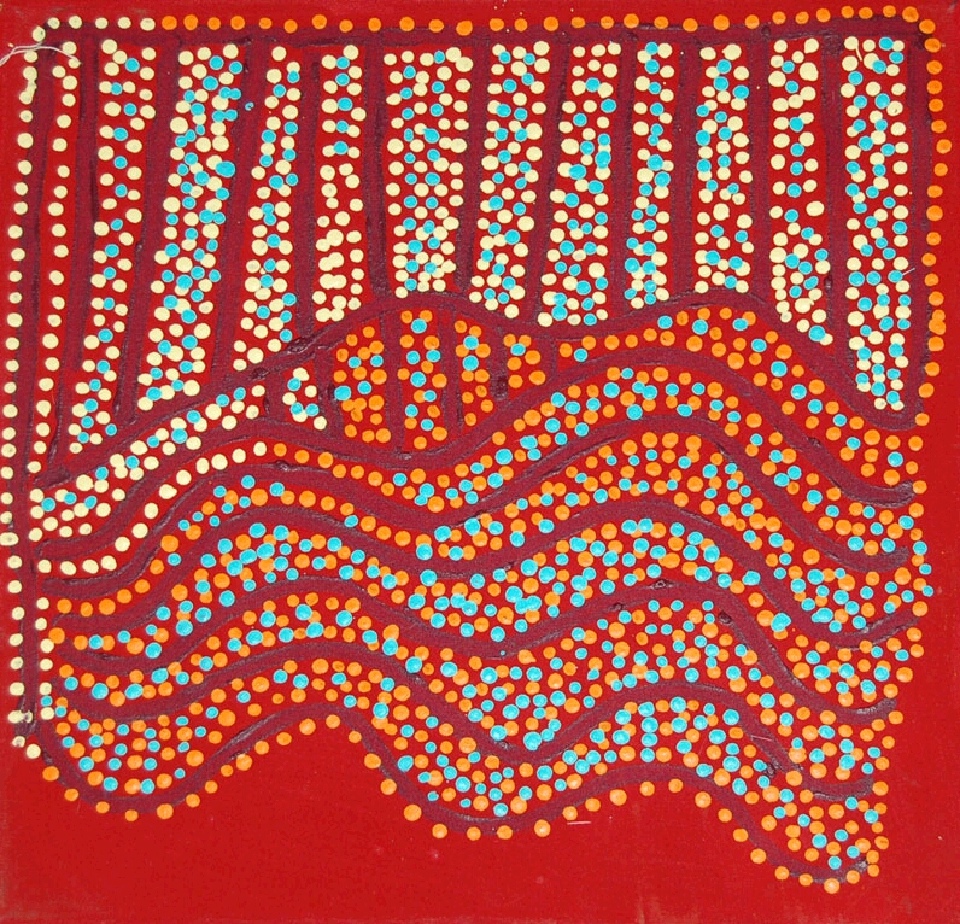 Ngapa Jukurrpa (Water Dreaming) - Puyurru - SJRWU2115/09 by Shorty Jangala Robertson