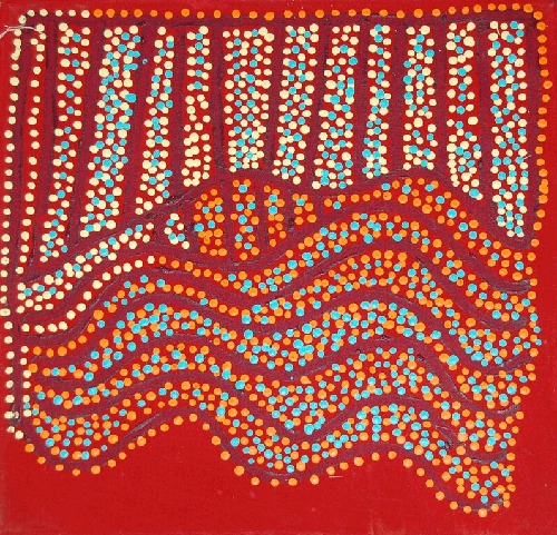 Ngapa Jukurrpa (Water Dreaming) - Puyurru - SJRWU2115/09
