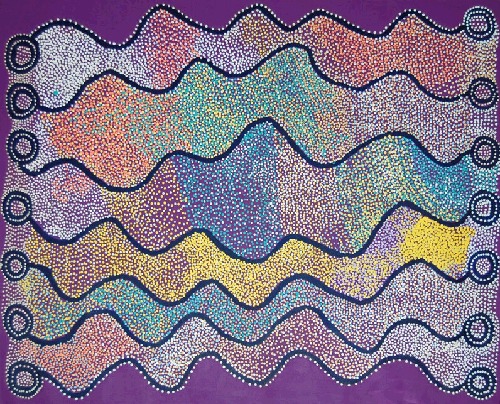 Ngapa Jukurrpa (Water Dreaming) - Puyurru - SJRWU1001/09