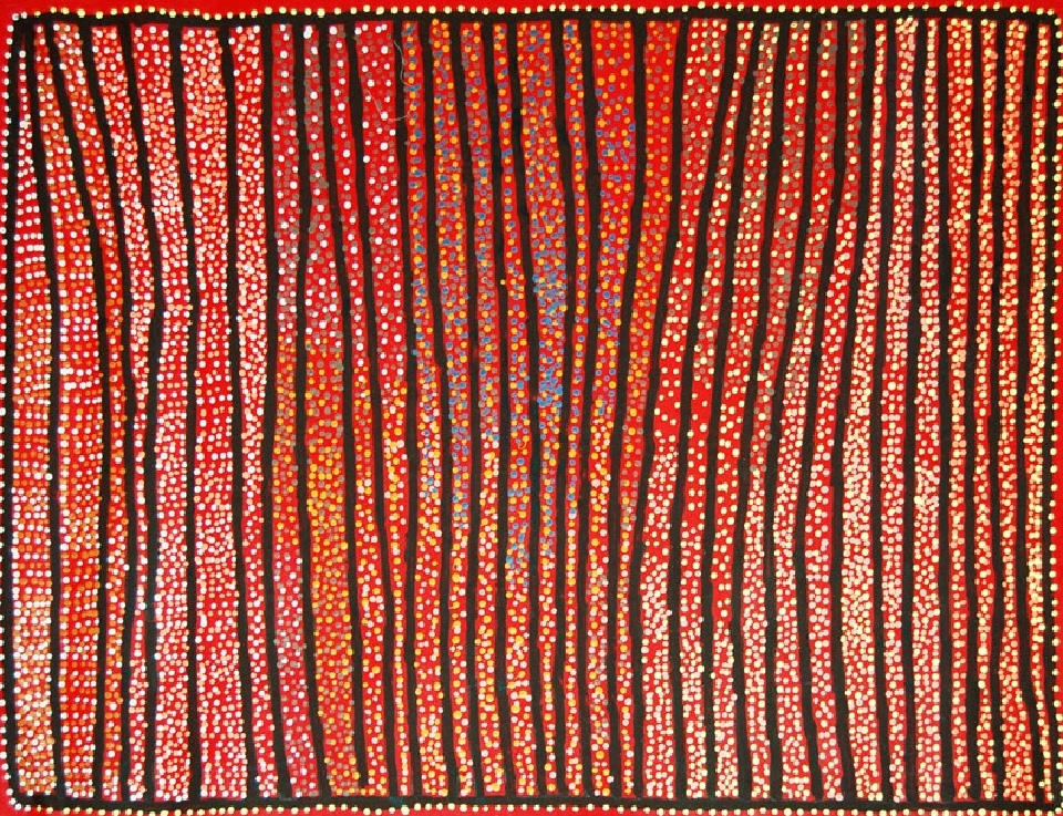 Ngapa Jukurrpa (Water Dreaming) - Puyurru - SJRWU3049/09 by Shorty Jangala Robertson