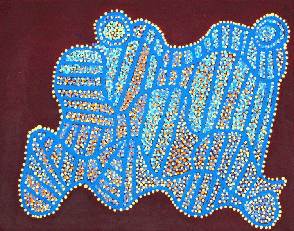 Ngapa Jukurrpa (Water Dreaming) - Puyurru - SJRWU4903/09 by Shorty Jangala Robertson