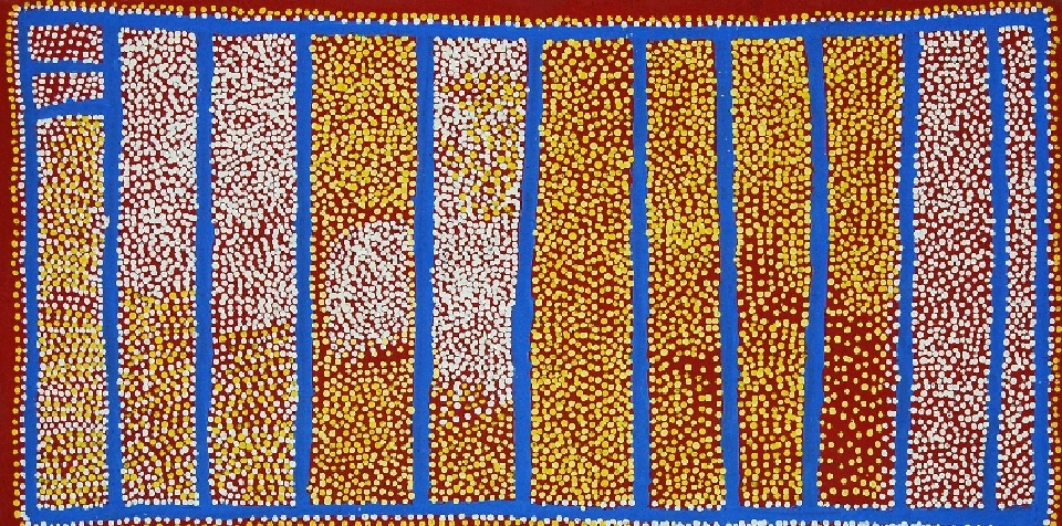 Ngapa Jukurrpa (Water Dreaming) - Puyurru - SJRWU1864/05 by Shorty Jangala Robertson