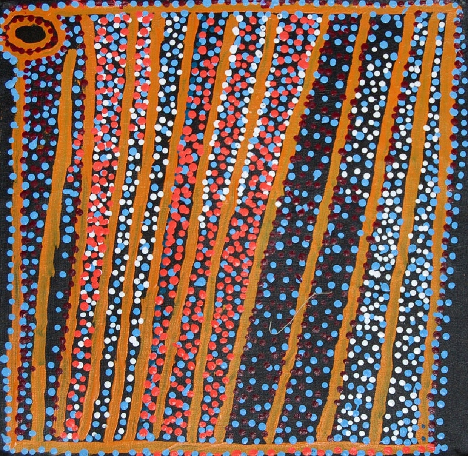 Ngapa Jukurrpa (Water Dreaming) - Puyurru - SJRWU4646b/10 by Shorty Jangala Robertson