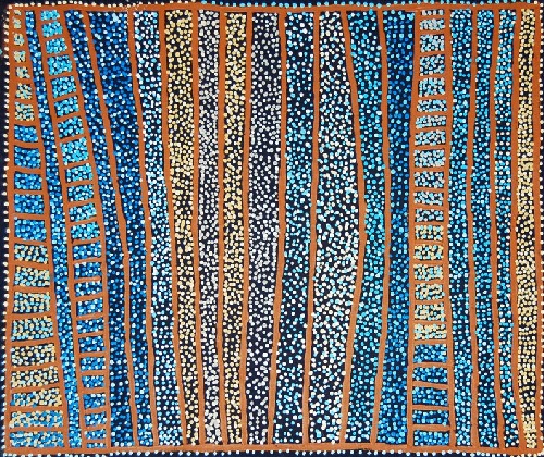 Ngapa Jukurrpa (Water Dreaming) - Puyurru - SJRWU4142/10