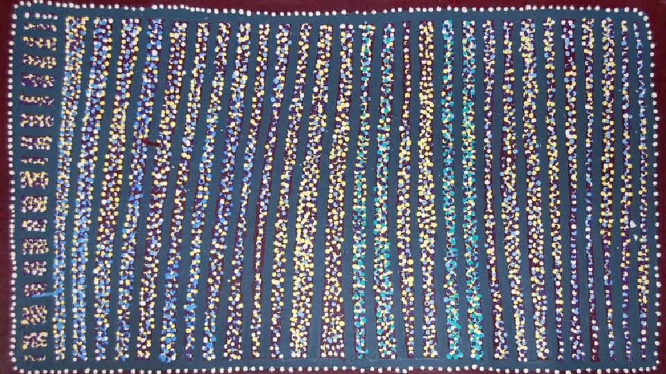 Ngapa Jukurrpa (Water Dreaming) - Puyurru - SJRWU4811/09 by Shorty Jangala Robertson