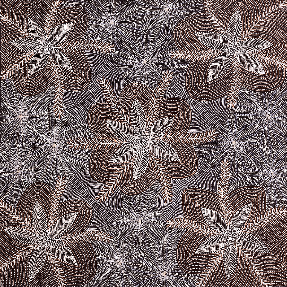 Ntyenyengkwarl Dreaming - Red-Bud Mallee Honey Dreaming - SUHG0006 by Susan Hunter Petyarre