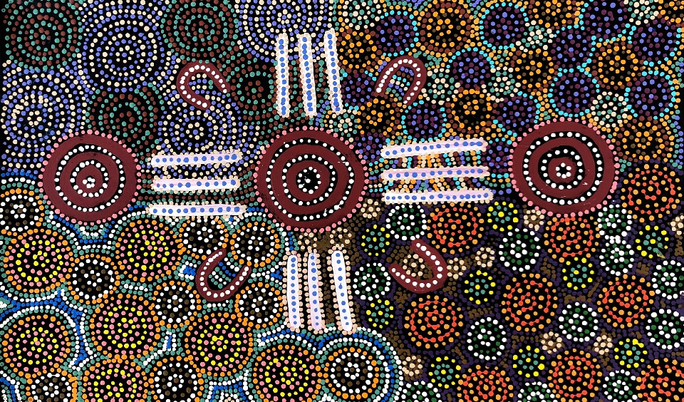 Jintiparnta Jukurrpa (Desert Truffle Dreaming) - TNMWU1088/21ny by Tina Napangardi Martin Robertson