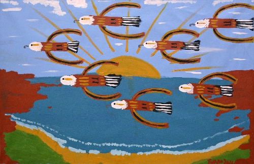 7 Sea Eagles In The Rising Sun - TTBU13659