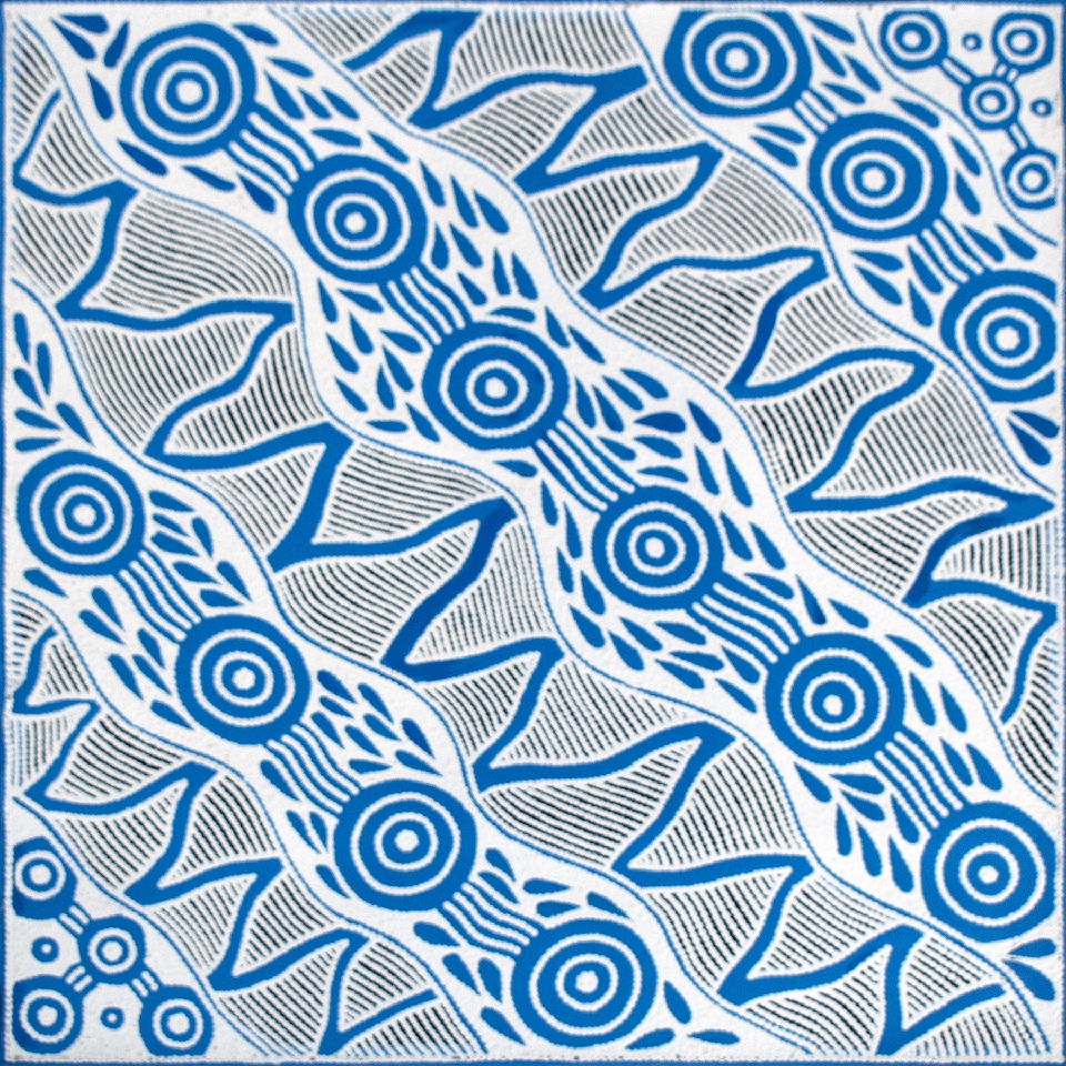 Pikilyi Jukurrpa (Vaughan Springs Dreaming) - UNHWU5248/23 by Ursula Napangardi Hudson