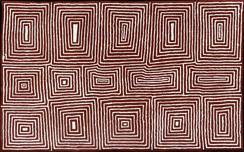 Pikilyi Jukurrpa (Vaughan Springs Dreaming) - VNHWU890/22 by Valerie Napanangka Marshall