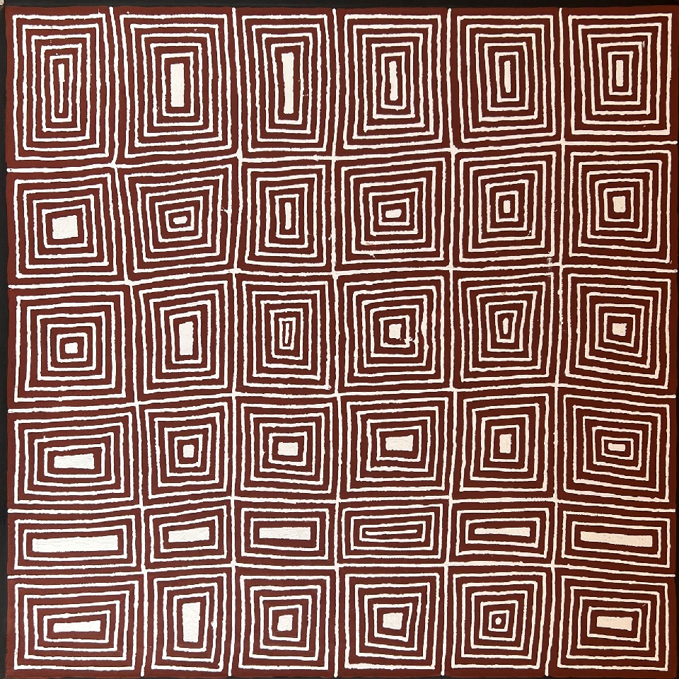 Pikilyi Jukurrpa (Vaughan Springs Dreaming) - VNHWU7468/22 by Valerie Napanangka Marshall