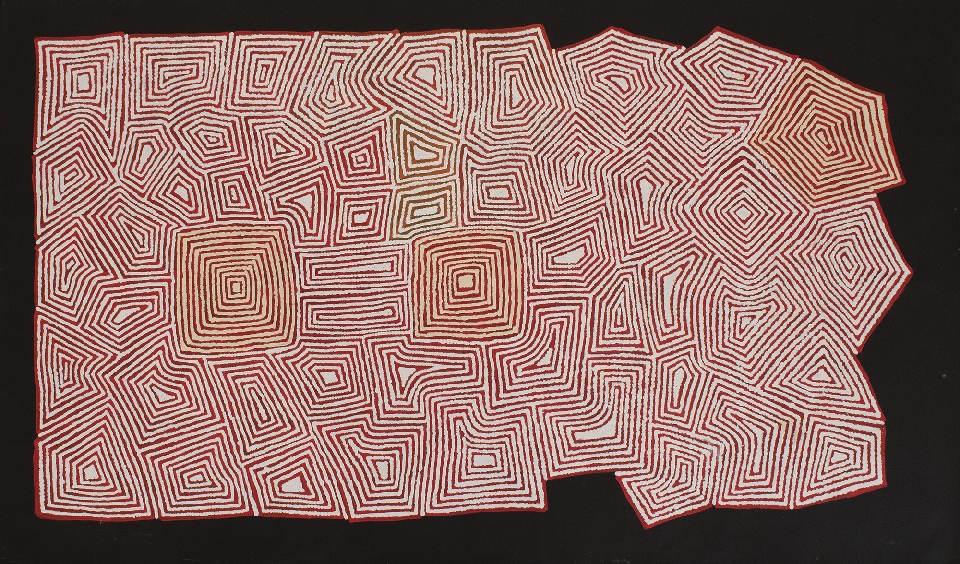 Pikilyi Jukurrpa (Vaughan Springs Dreaming) - VNHWU3233/23 by Valerie Napanangka Marshall