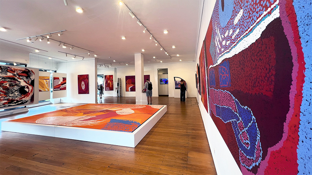 View of the gallery during our Tommy Watson exhibition