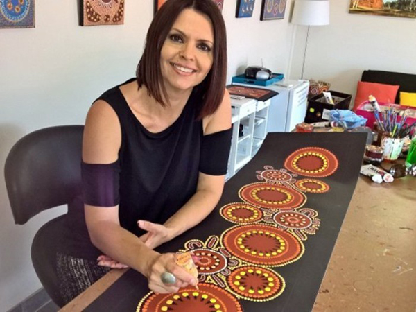 Kathleen Buzzacott painting