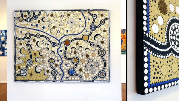 Painting by Tony Sorby stretched