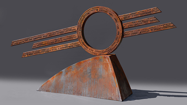 Language of the Earth sculpture by Sarrita King