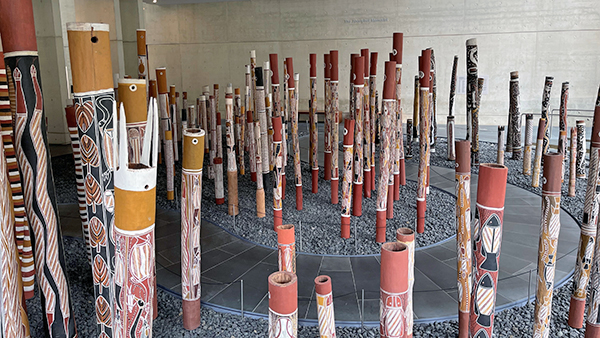 Install shot of the memorial at the National Gallery of Australia
