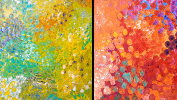 examples of Polly Ngale's paintings