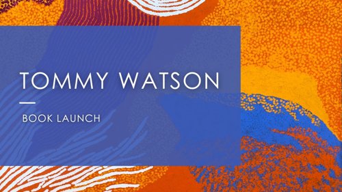 Tommy Watson Book Launch