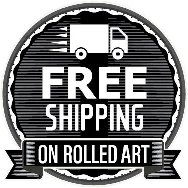 free shipping on rolled artworks